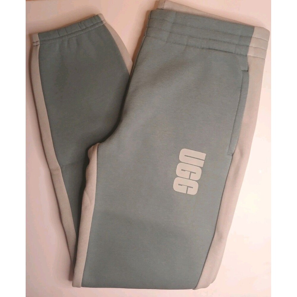 UGG Women’s Sz Small Fleece Jogger Sweatpants Green Gray Colorblock NWOT $98
